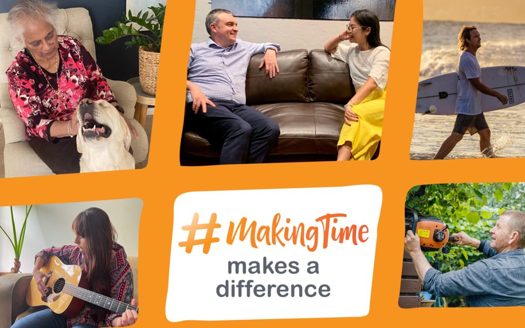 People spending time with nature, animals, music and others #MakingTime makes a difference