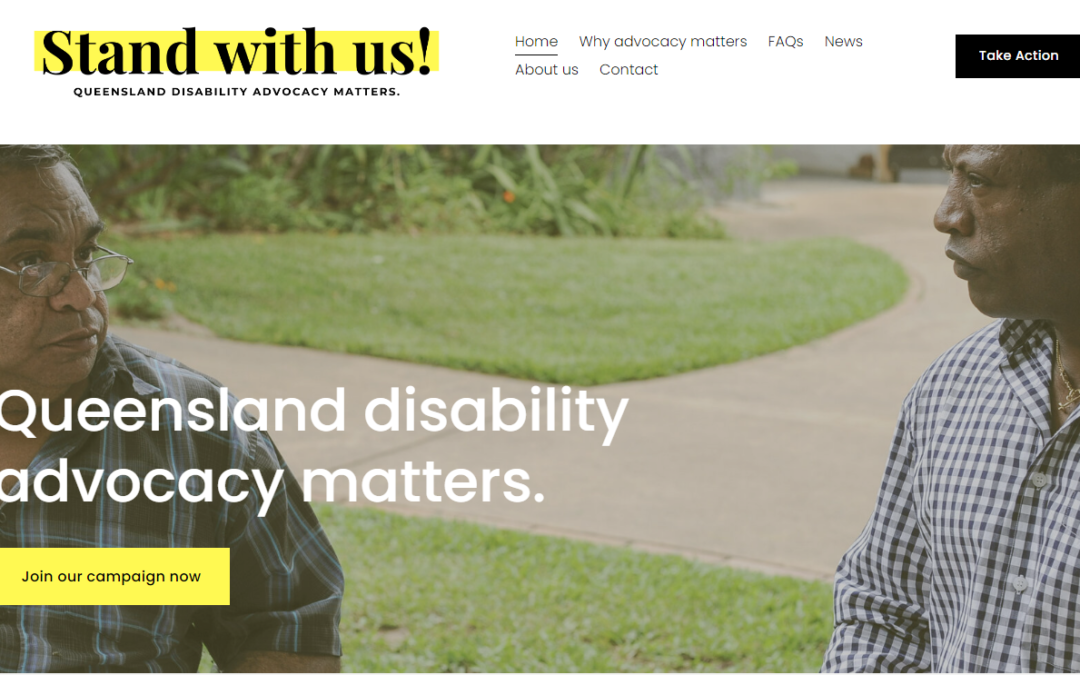 image of Stand with us! website