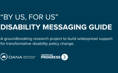 By Us, For Us – Disability Messaging Guide